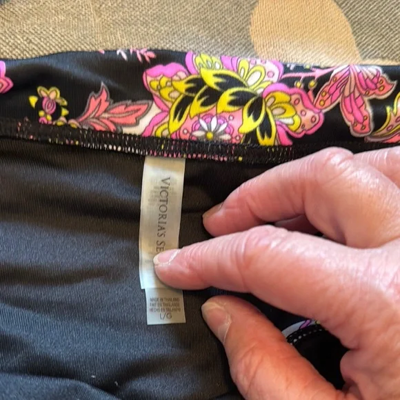 Victoria's Secret Floral Bikini - Black and Pink - Picture 2 of 4